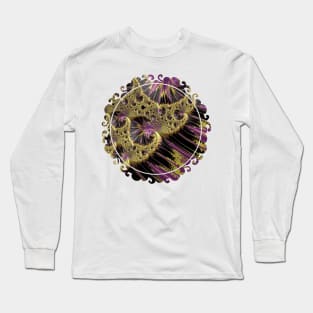 All That Glitters Fractal Art Long Sleeve T-Shirt